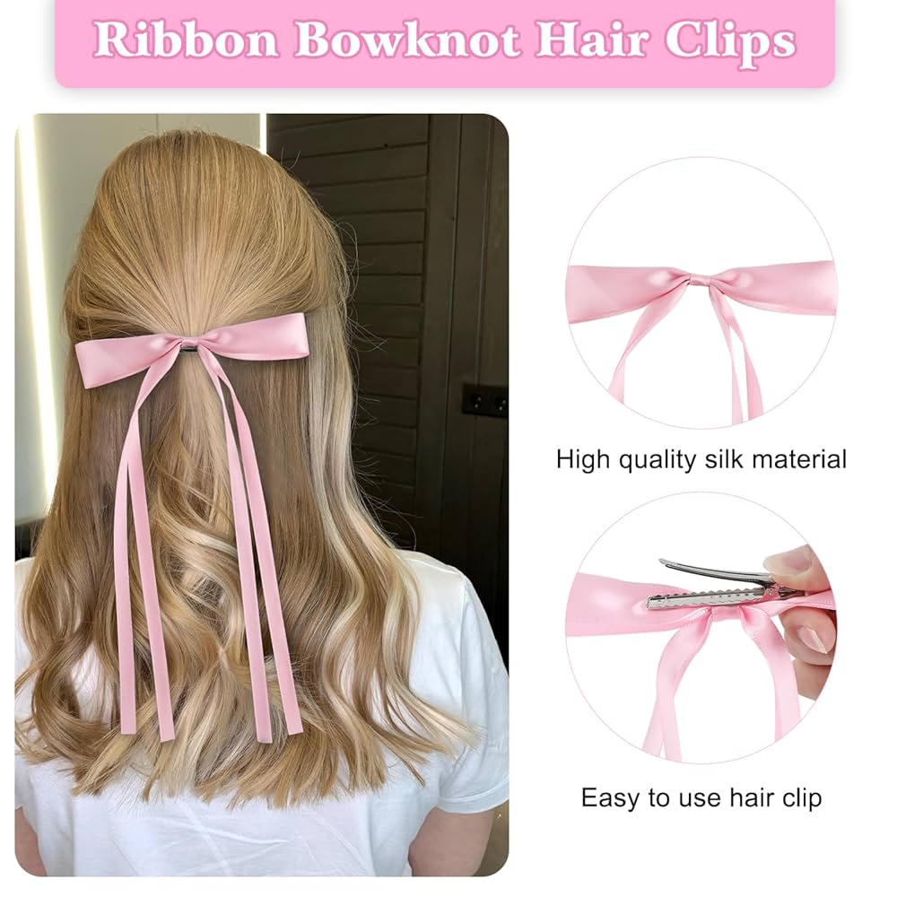 8 pinzas para el cabello con nudo