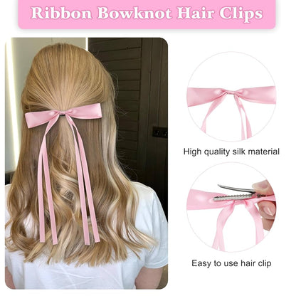 8 pinzas para el cabello con nudo