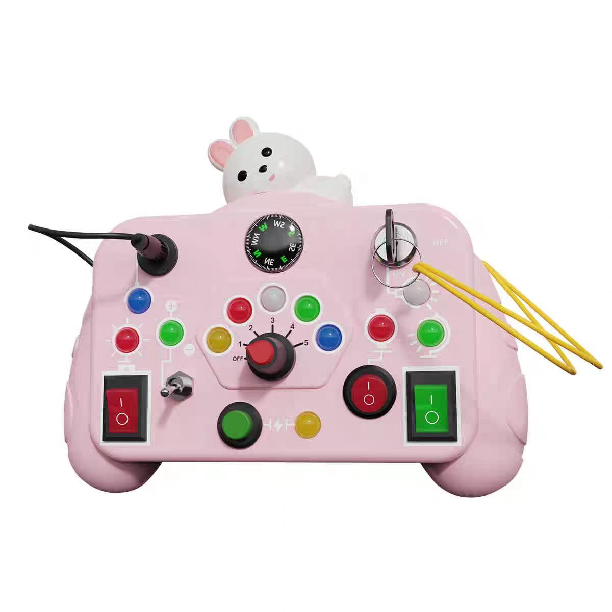 Tablero ocupado, juguetes para niños pequeños, tablero ocupado con luz LED