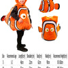 ALUIKENMR Disfraz Infantil de pez Payaso Nemo Disfraz de Halloween, 2-4 años