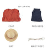 Disfraz de Luffy para cosplay de Monkey D, talla XS
