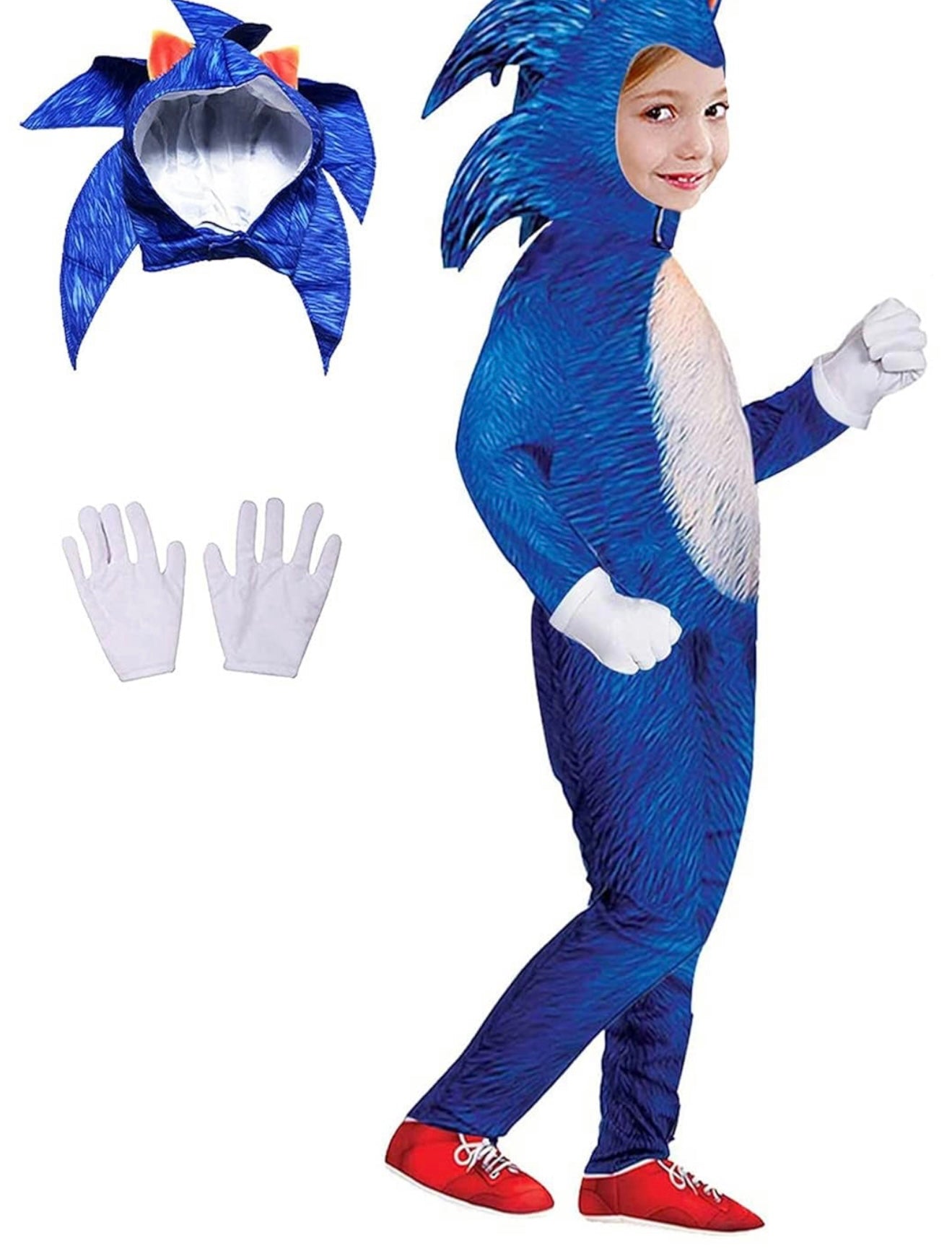 Disfraz de Sonic de 8-9 años