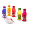 Melissa & Doug Tip & Sip Botellas de jugo de juguete y tarjeta de actividades (6 piezas)