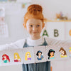 Pegatinas de princesas para niños, 24 hojas