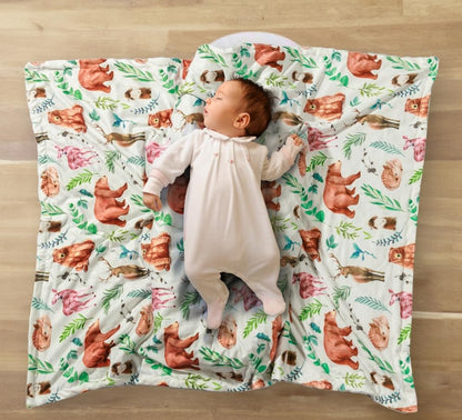 Mantas suaves de bosque para bebé (30"×40" para niñas o niños unisex