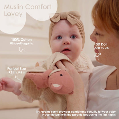 ACRABROS - Manta de seguridad para bebé, diseño de oso de peluche