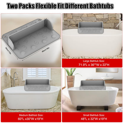 Paquete de 1 protector contra salpicaduras de bañera para niños de 18 pulgadas