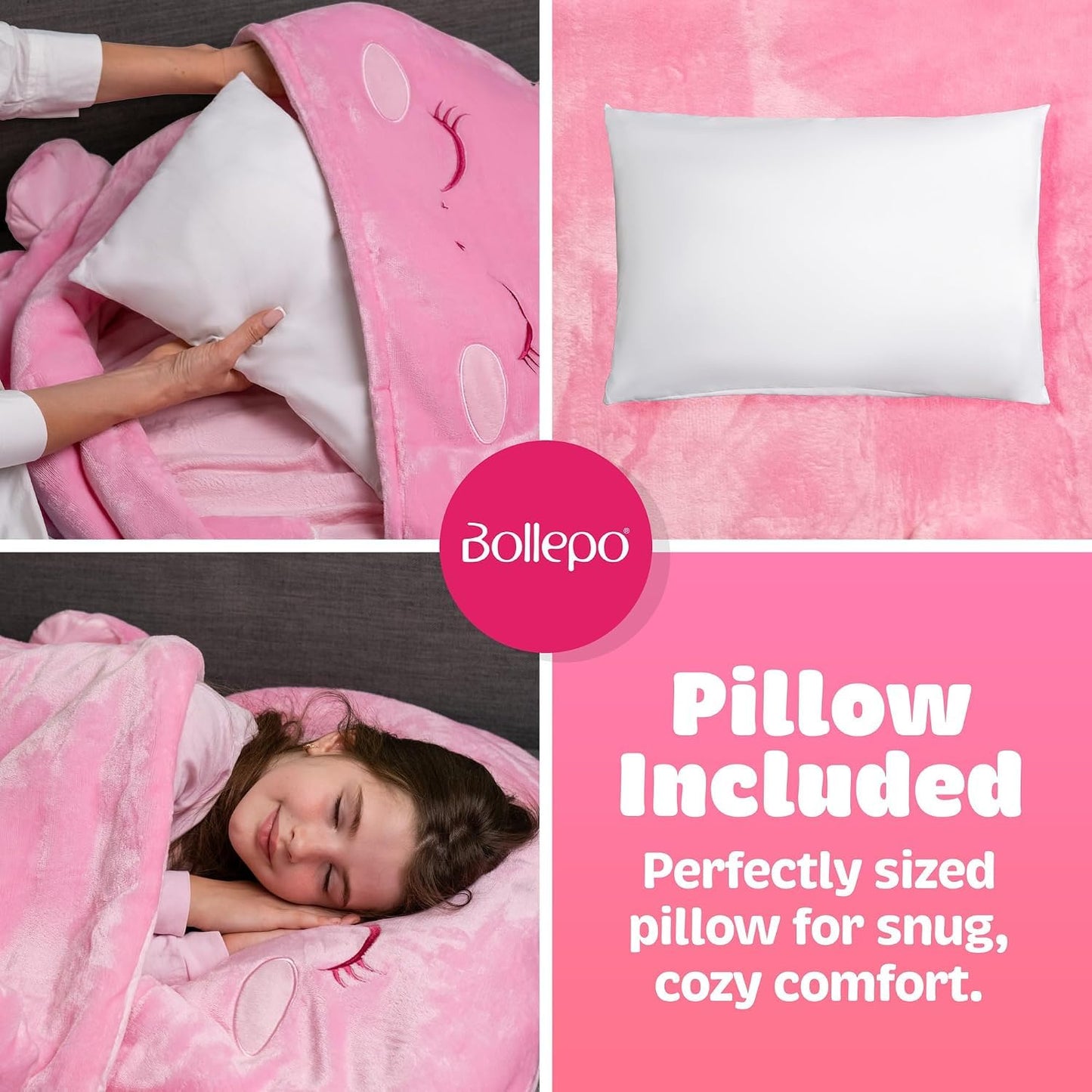 Saco de dormir para niños que brilla en la oscuridad