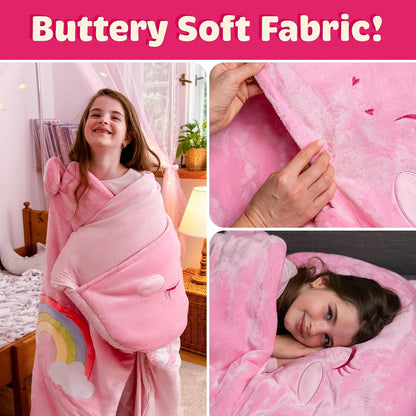 Saco de dormir para niños que brilla en la oscuridad