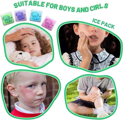 Boo Boo - Bolsa de hielo en gel con forma de elefante para lesiones, también ideal para loncheras