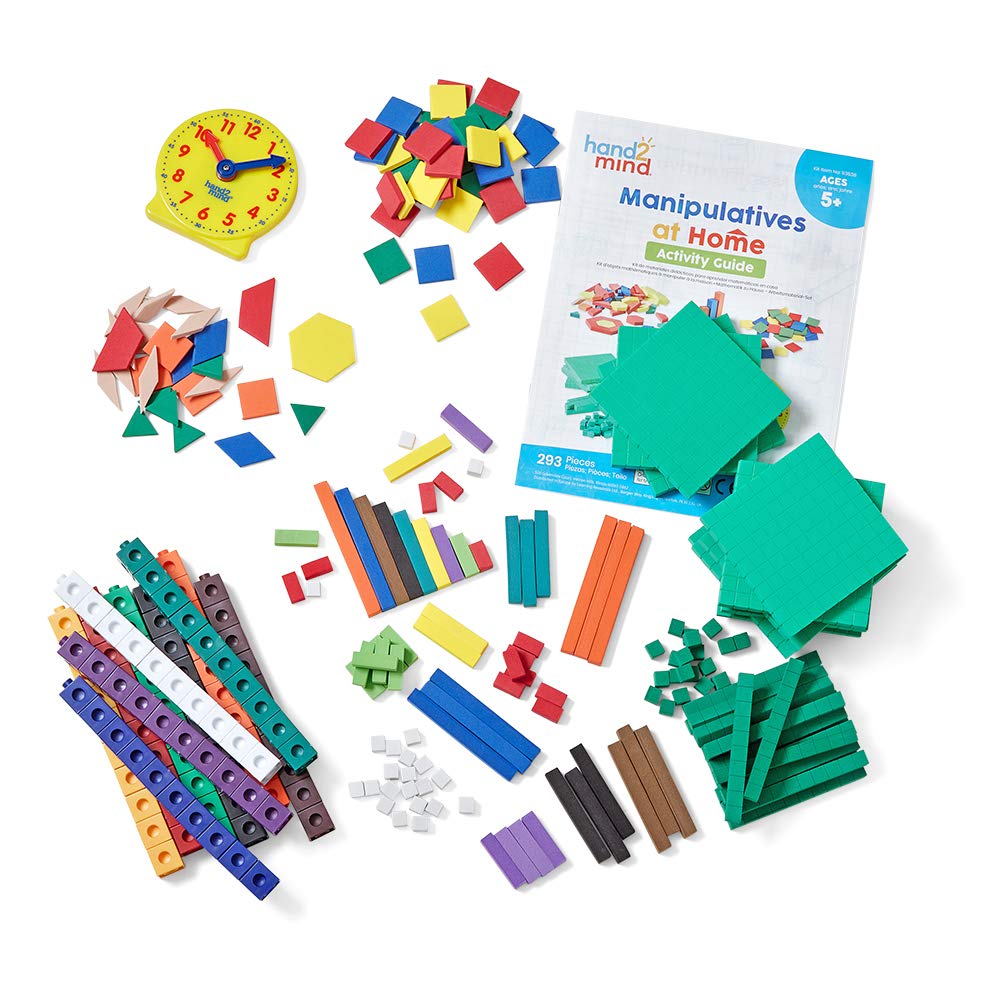 hand2mind Kit de materiales manipulativos de matemáticas para llevar a casa