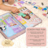 Juego de muñecas Story Magic Dress-Up, estuche magnético