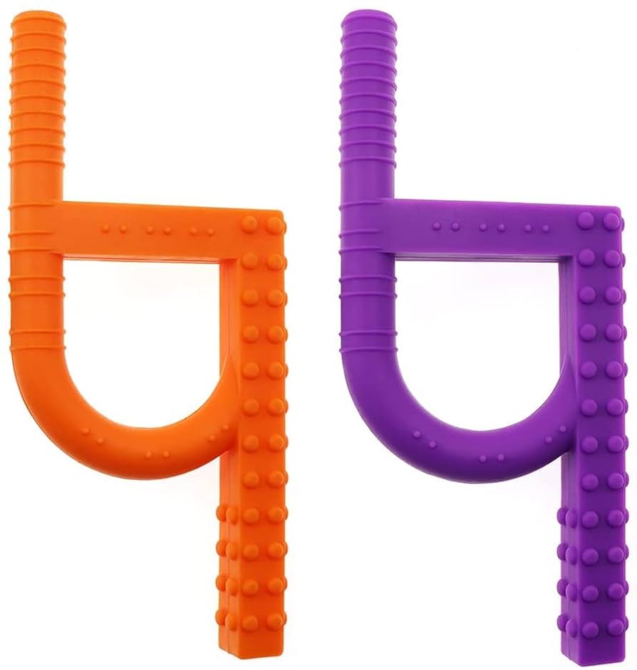 Juguetes sensoriales masticables para niños con dentición, TDAH, autismo