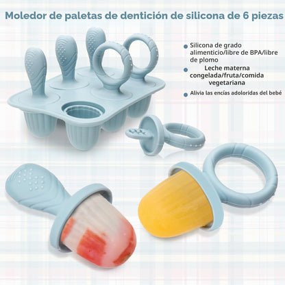 Moldes de silicona para paletas de bebé con palos