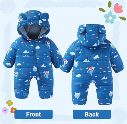 Traje de nieve para bebé, ropa de invierno con estampado para bebé, 6-9 meses