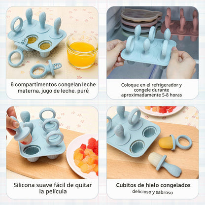 Moldes de silicona para paletas de bebé con palos