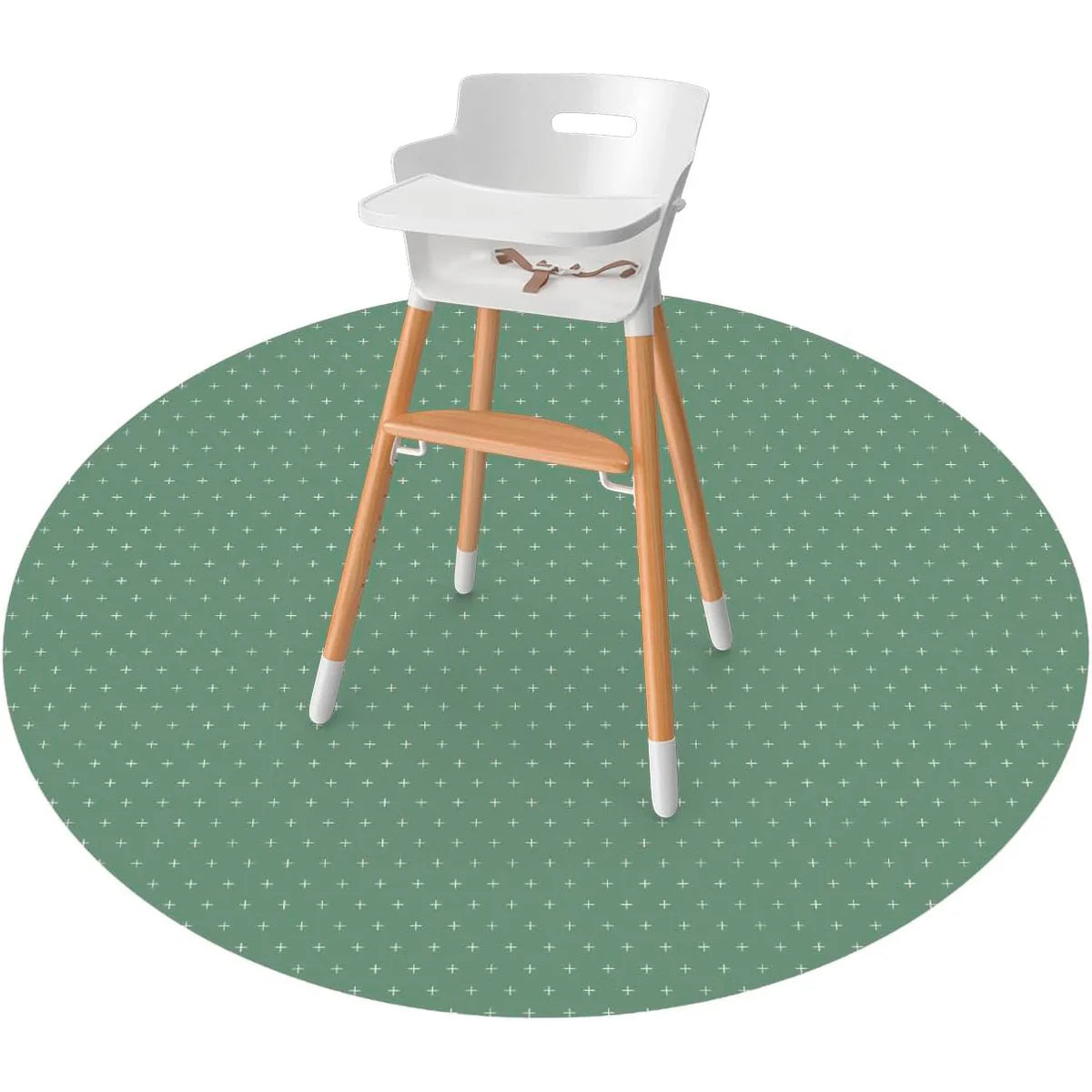 Weesprout alfombrilla antisalpicaduras impermeable redonda, verde