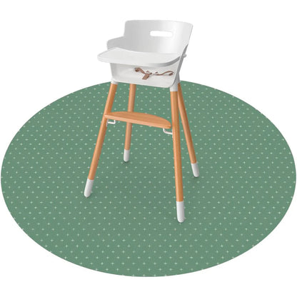 Weesprout alfombrilla antisalpicaduras impermeable redonda, verde