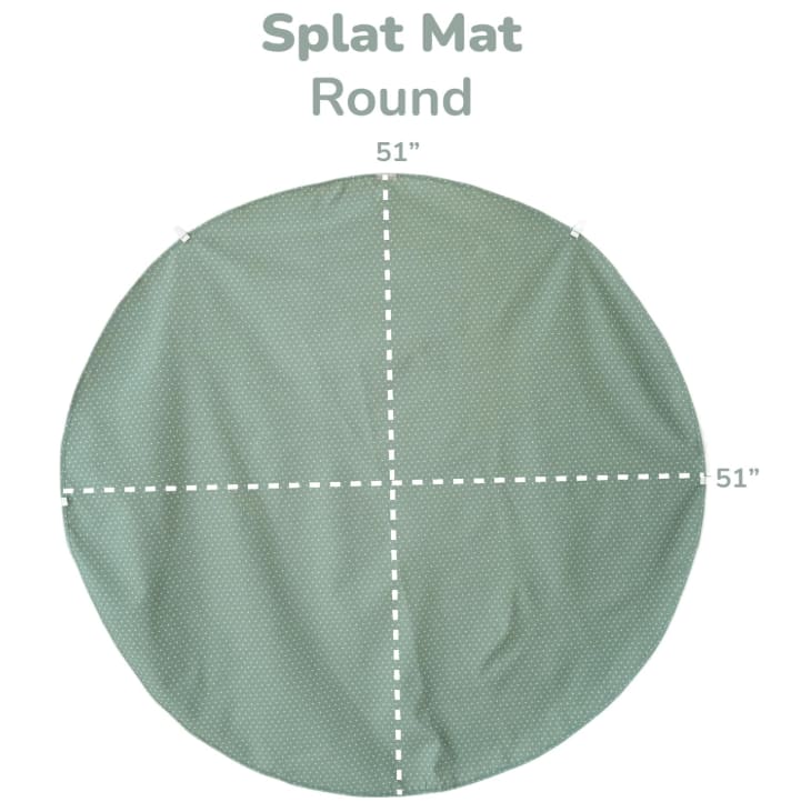 Weesprout alfombrilla antisalpicaduras impermeable redonda, verde