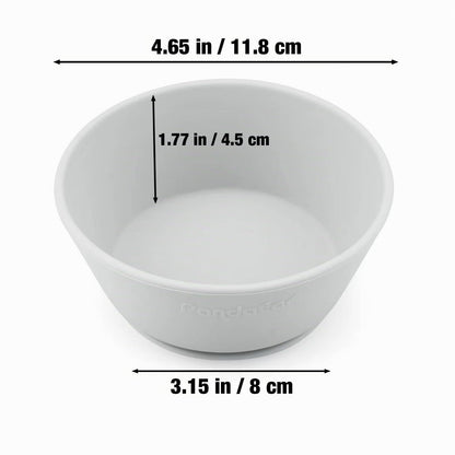 PandaEar - Paquete de 3 cuencos de silicona para bebé, cuencos de alimentación de primera etapa