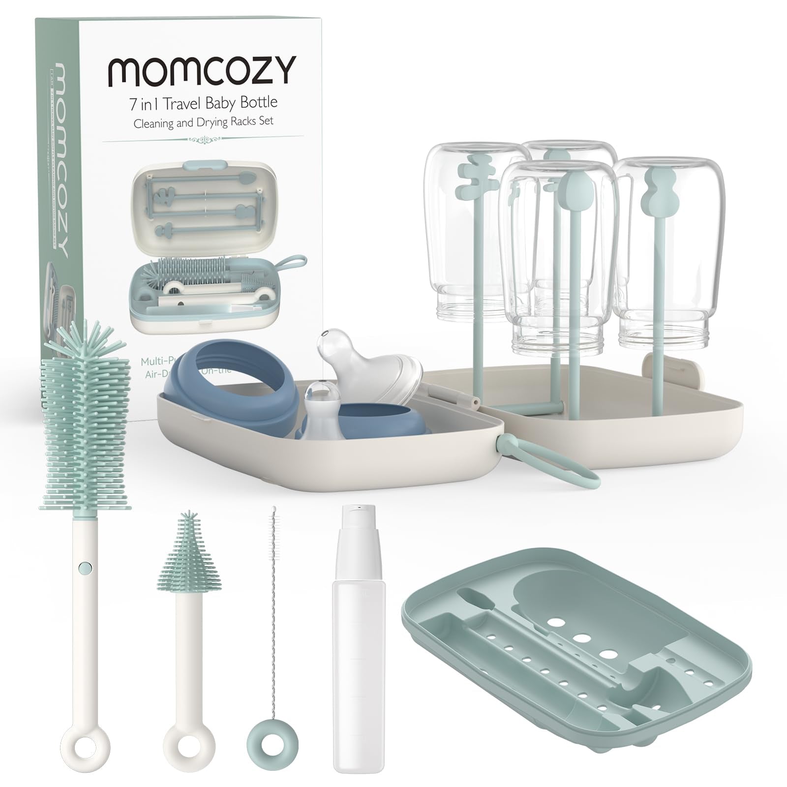 Momcozy Juego de cepillos para biberones