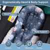 Soporte para cabeza y cuerpo para asiento de automóvil engrosado 2 en 1