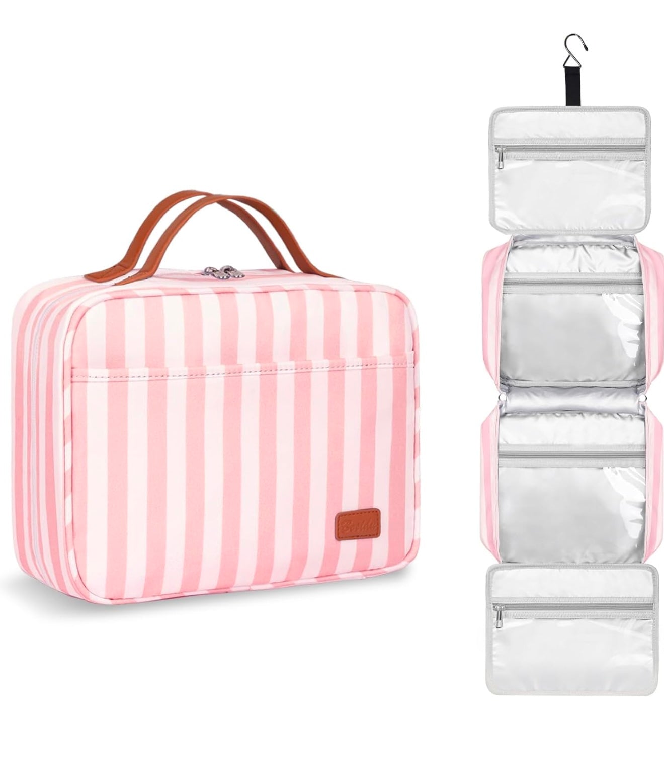 Neceser de viaje colgante para mujer, neceser portátil