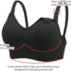 Brasier para lactancia negro talla XL