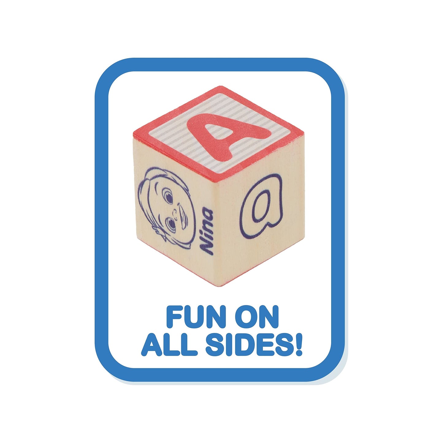 Juego de bloques de madera ABC clásicos de 51 piezas CoComelon