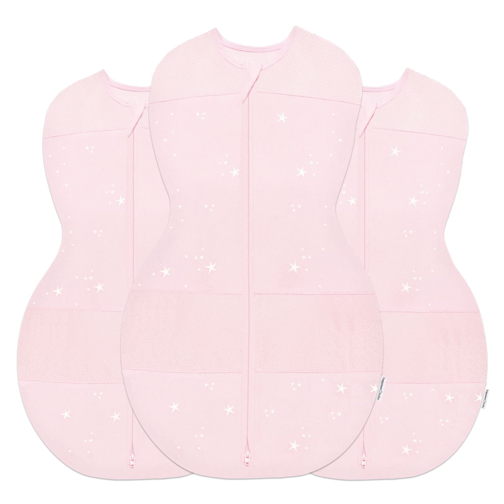 Sleepea 5-Second de Happiest Baby - 100 % algodón orgánico, 2 sacos talla 2-3 meses y 1 de 3 a 6 meses