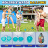 HYES Paquete de 2 tirachinas lanzador de globos de agua con 24 globos de agua reutilizables