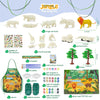 BONNYCO Kit de pintura de juguetes de animales para niños