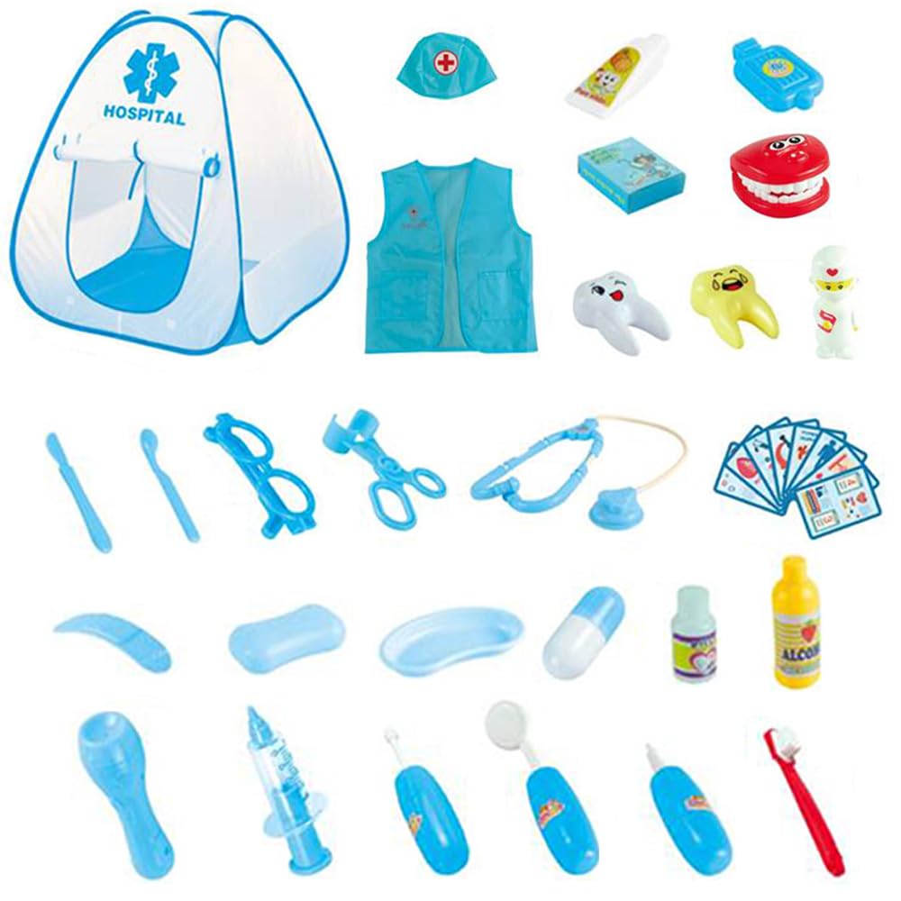 Kit de médico para niños, azul