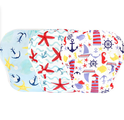 Pañales de baño Langsprit para bebés y niños pequeños, reutilizables y lavables, paquete de 3