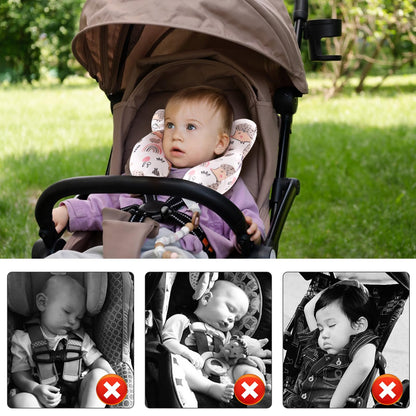 Vocheer - Almohada para el cuello del bebé para asiento de automóvil