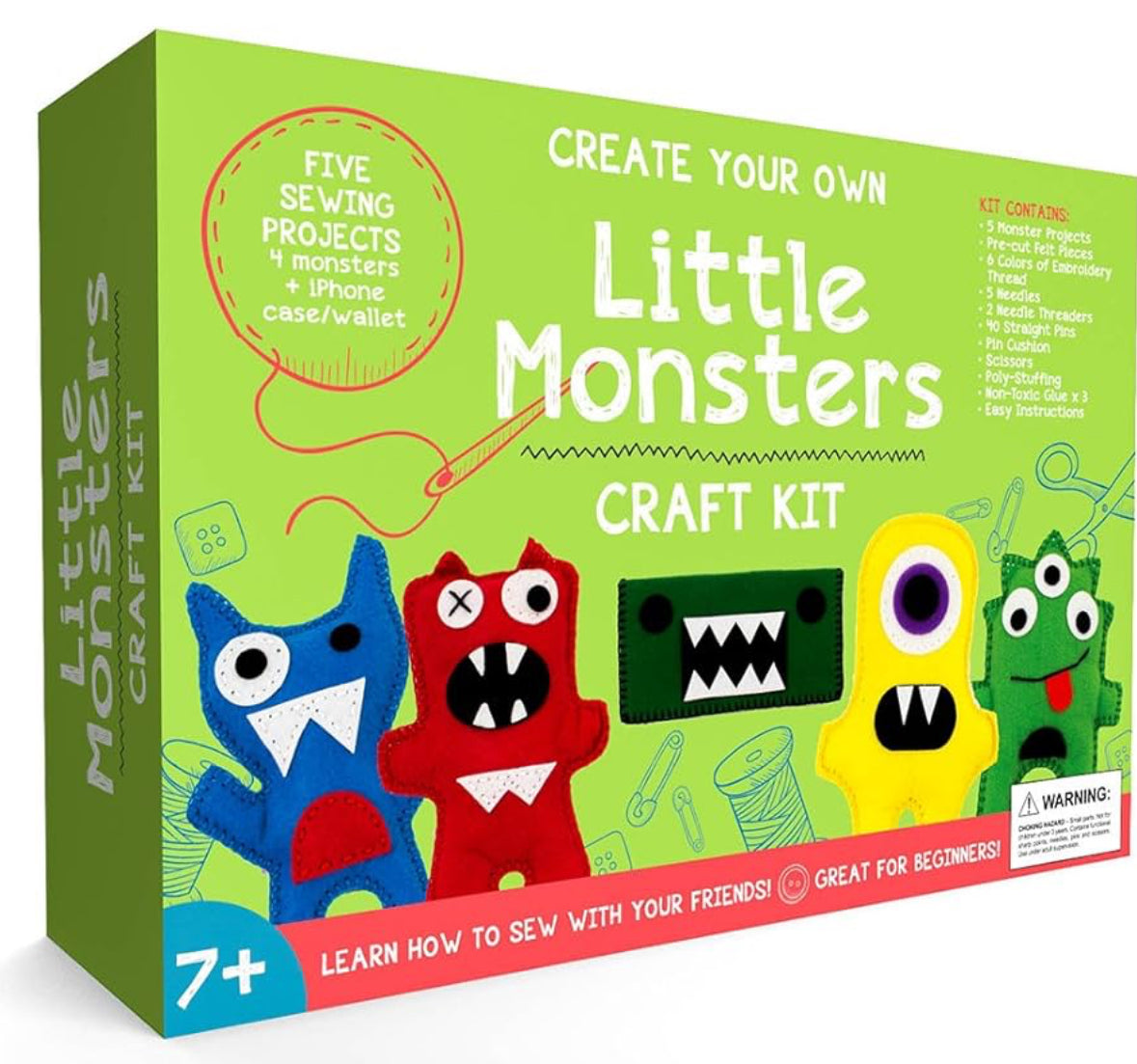 Little Monsters - Kit de manualidades de costura