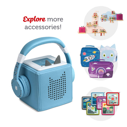 Tonies Auriculares plegables con cable para niños, cómodamente diseñados para adaptarse a la oreja