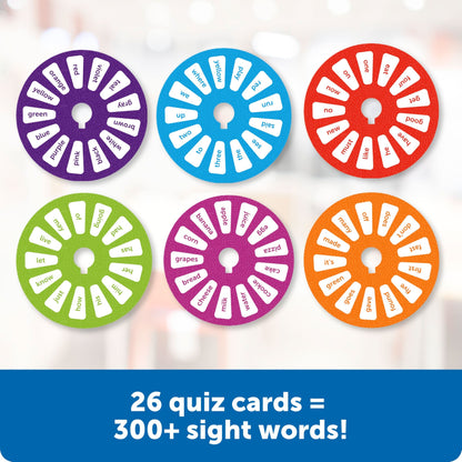 Learning Resources Skill Builders! Juego de preguntas de palabras de vista con rueda