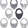 The Peanutshell Bandana Baberos para babas para bebés niños o niñas, juego de 8 unidades