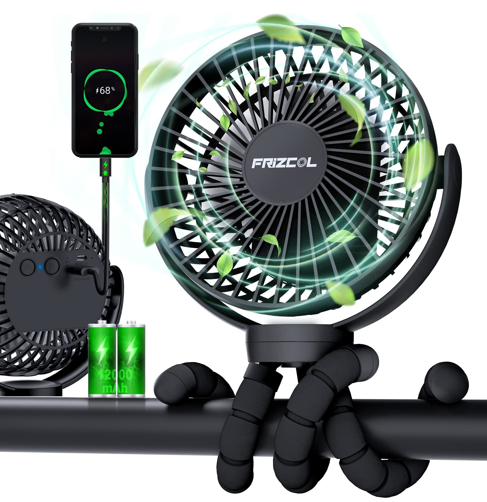 FRIZCOL Ventilador portátil para cochecito