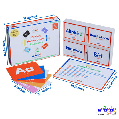 Tarjetas criollas haitianas – Aprender criollo para niños pequeños