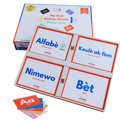 Tarjetas criollas haitianas – Aprender criollo para niños pequeños
