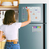 Calendario magnético acrílico transparente para refrigerador