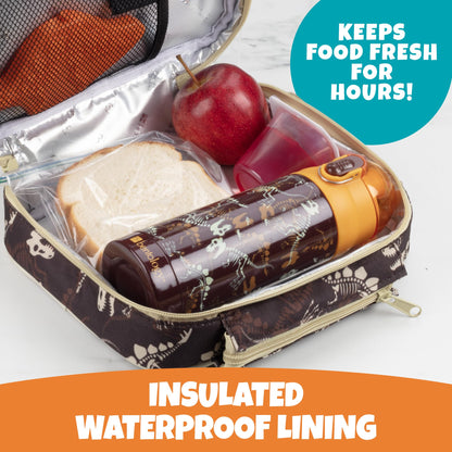 Bentology Juego de bolsas de almuerzo para niños con botella