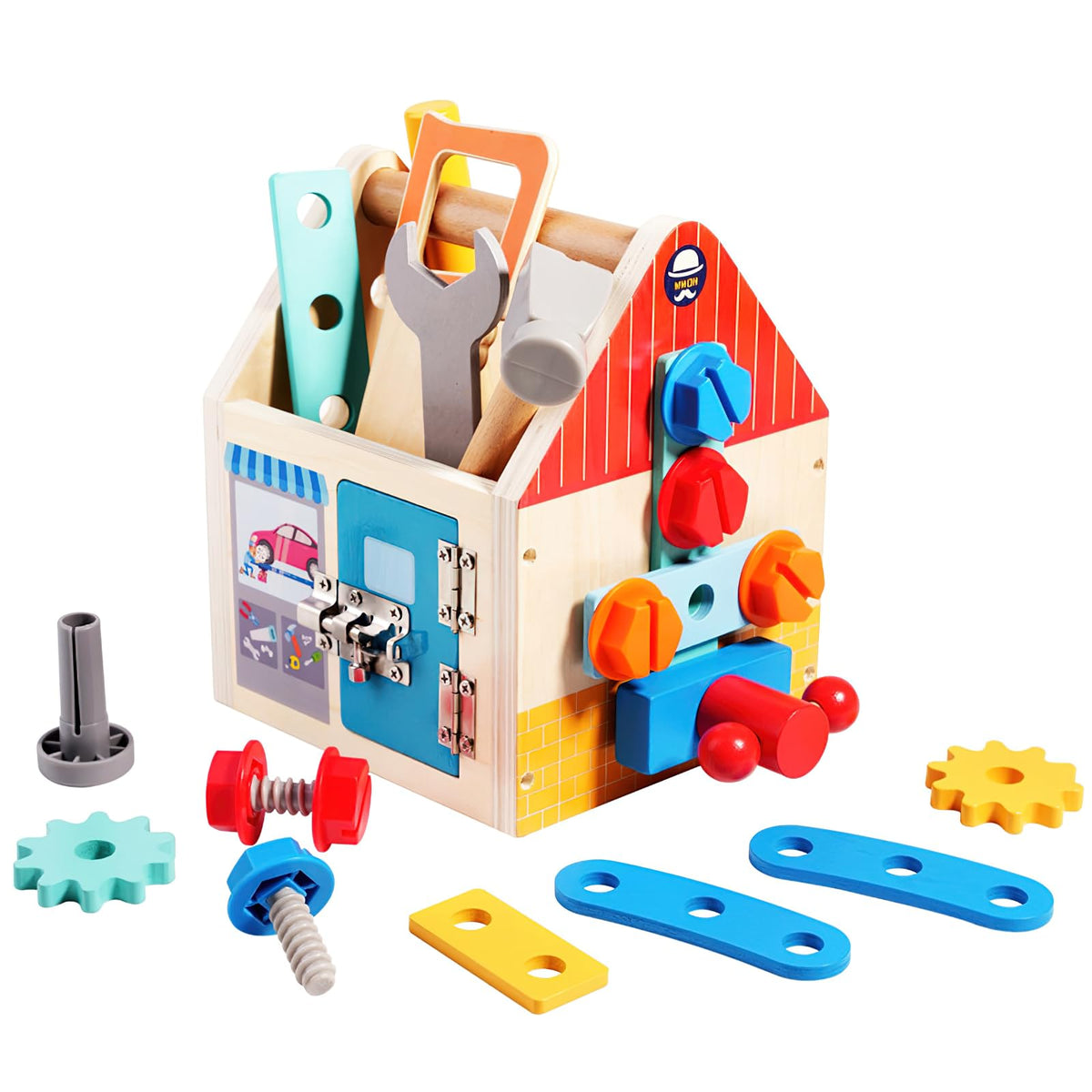 Juego de herramientas de madera Montessori