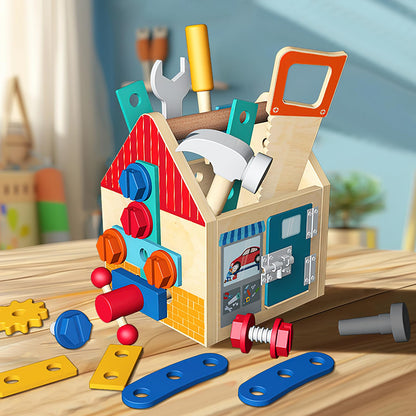 Juego de herramientas de madera Montessori