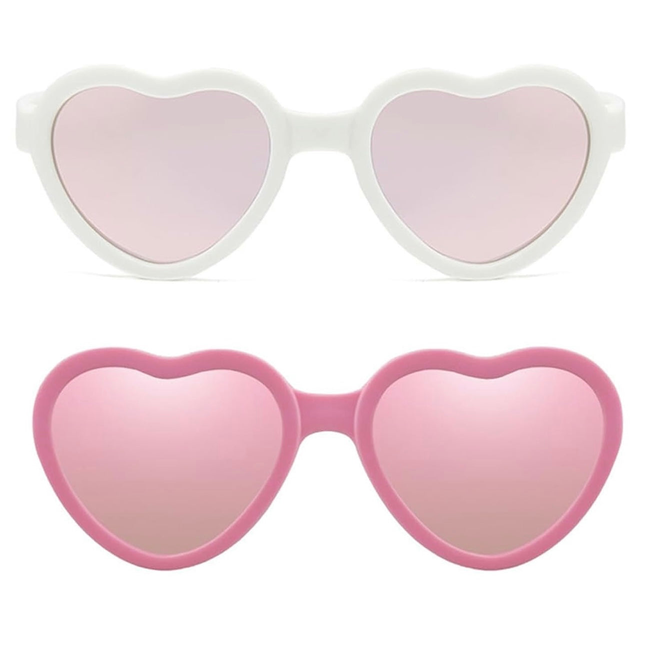 FBHLZ Gafas de sol polarizadas con forma de corazón para bebés, 0-24 meses