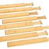 RoyalHouse Separadores de cajones ajustables de bambú