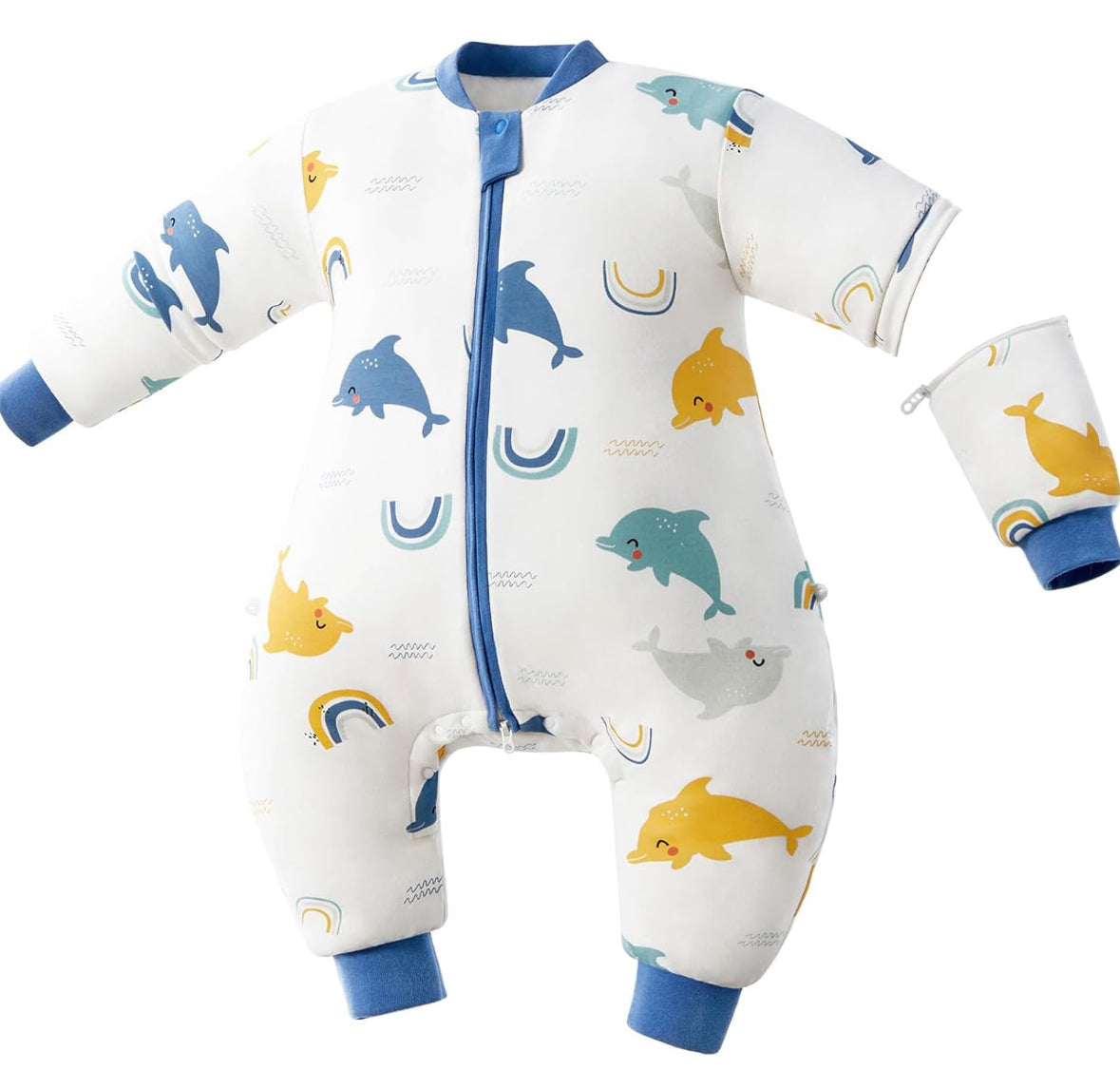 Saco de dormir para niños pequeños con pies de 2.5 Tog, Talla M