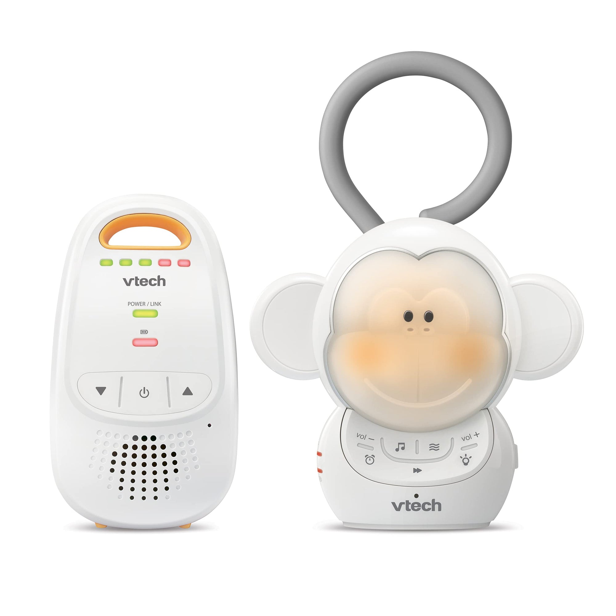 Vtech Audio Monitor de bebé y chupete portátil Batería recargable de doble unidad